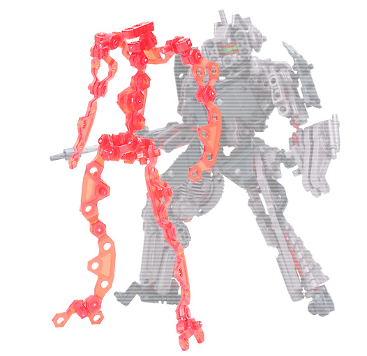 ジョイントフレーム（クリアレッドver.） | ボークス公式 ホビー総合サイト